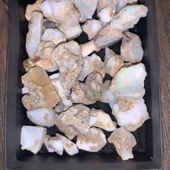 Raw Opal, Multi Fire Opal, Rough Stone, Uncut Raw Opal, White Opal Rough stone - Picture 4 of 9